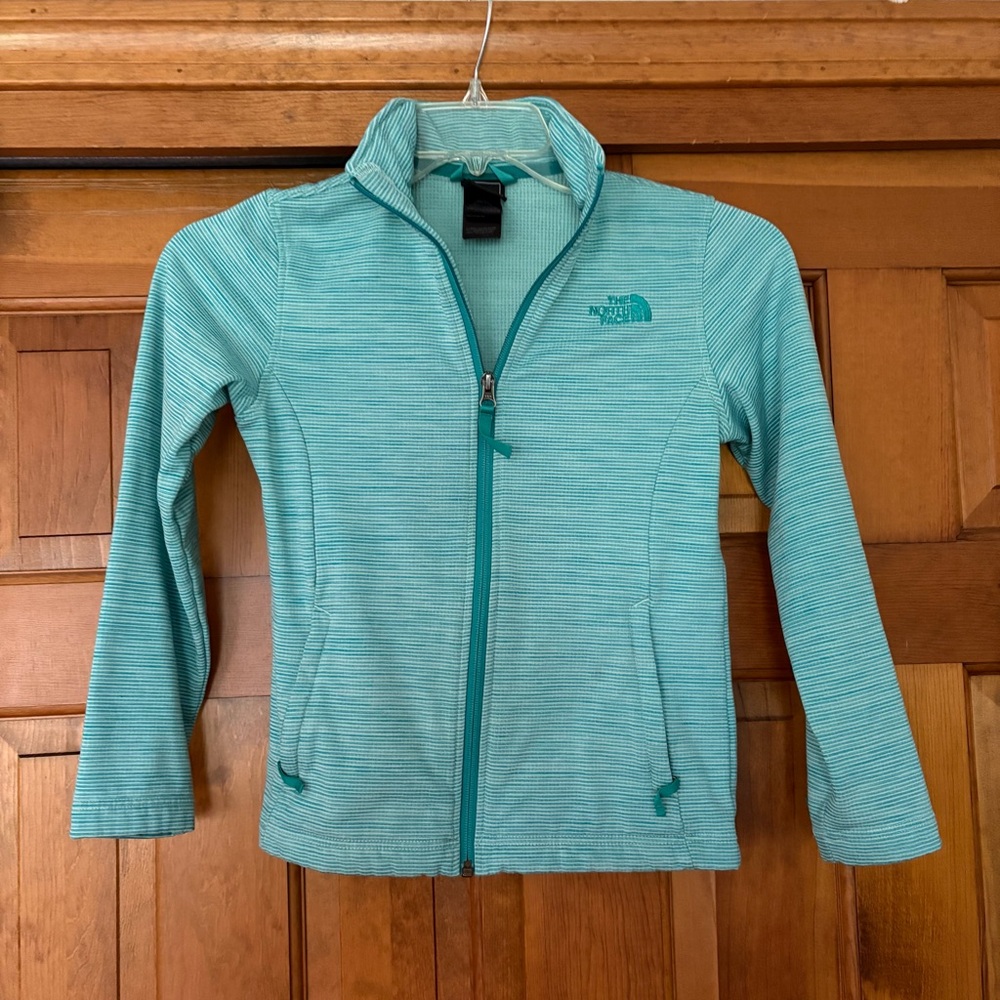 The North Face Aqua Teal Full-Zip Jacket M